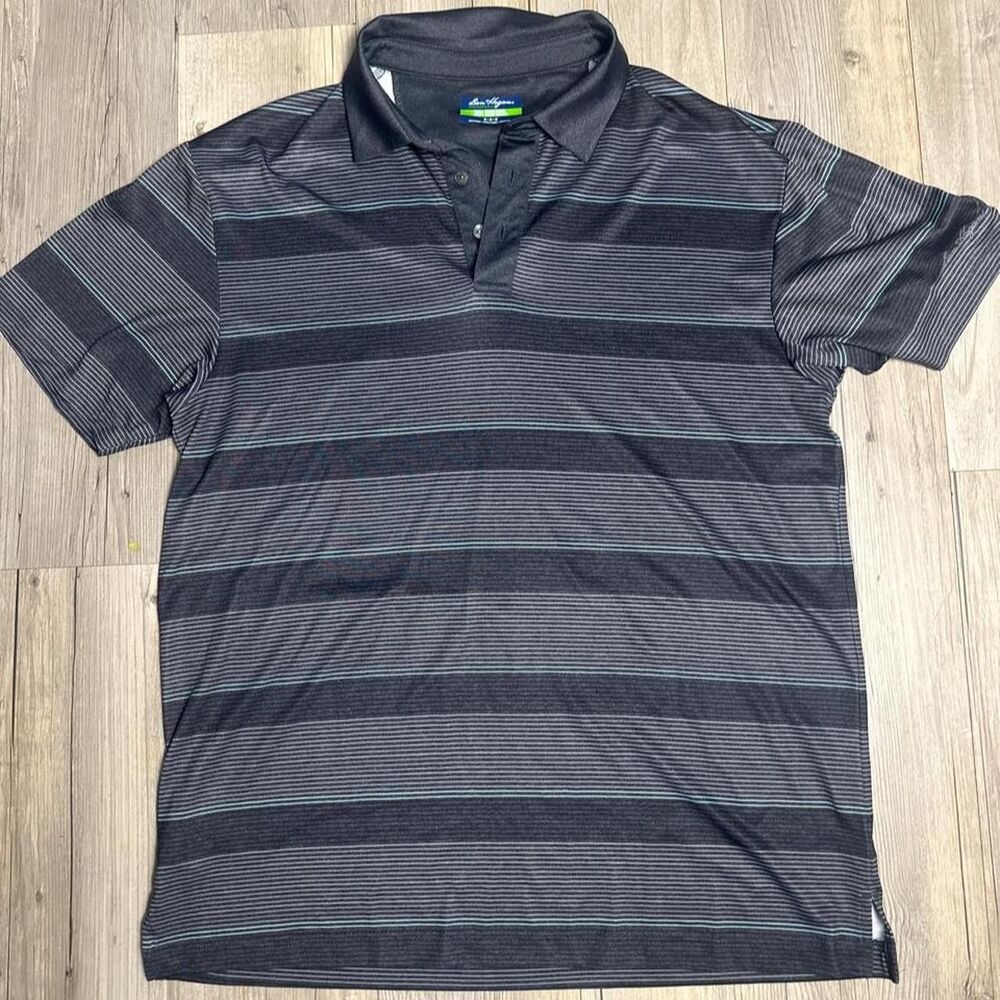 Hogan Men's Grey and Black Polo-shirts